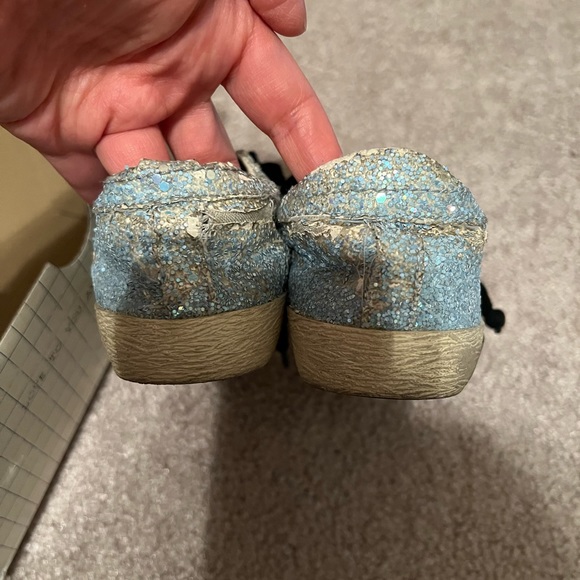 Golden Goose Kids Superstar Blue Glitter sneakers, Size 28 (10.5-11) - Picture 6 of 10